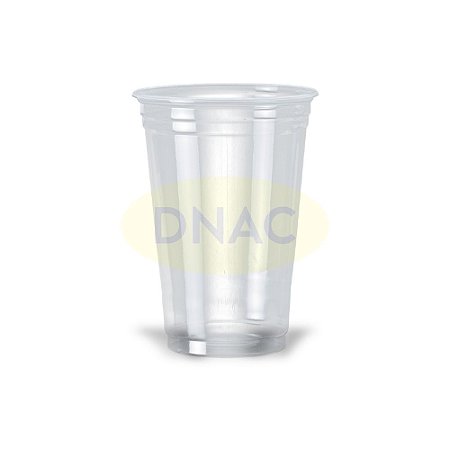 Copo Descartável PP 330 ml BIODEGRÁDAVEL Liso Transparente - Caixa com 20 pacotes Com 50 unidades cada - Cristalcopo