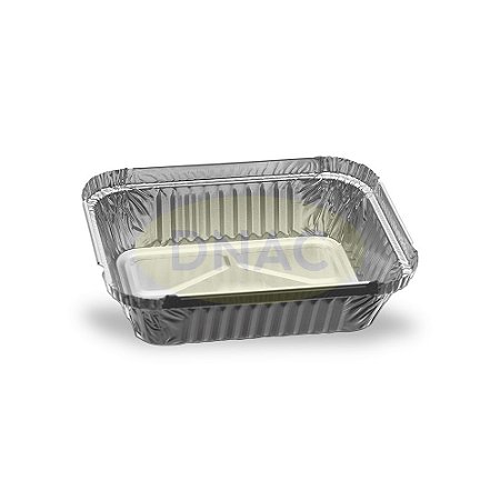 Bandeja de Alumínio 750 ml Retangular Ref. 131- Com 100 Un - Bricoflex