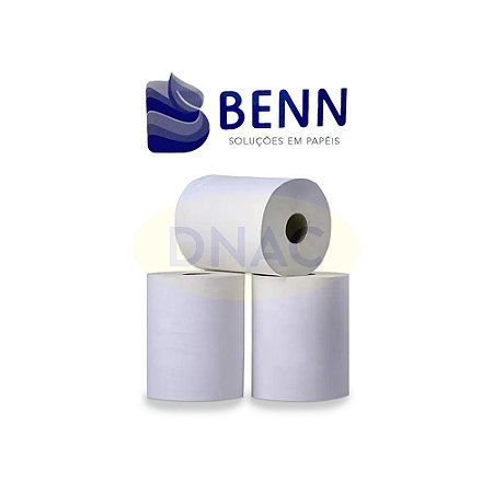 BOBINA PAPEL TOALHA ROLÃO 200M 100% CELULOSE BRANCO - BENN