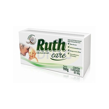 Sabão De Coco Em Barra 900g 5 Pedras De 180g - Ruth