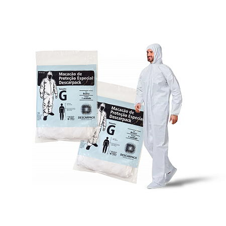 Macacão De Proteção Química G Tipo 6 Branco - Descarpack