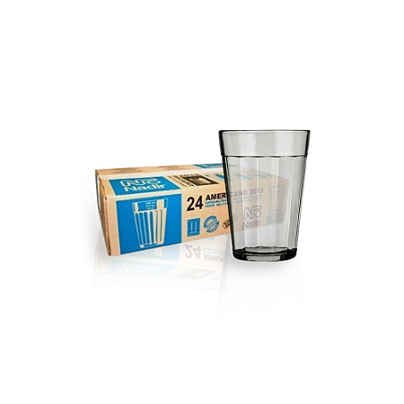 Jogo 24 Copo Americano Vidro Long Drink 345ml Cristal Nadir