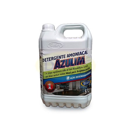 Detergente Amoniacal Azulim Concentrado Galão 5L - Start
