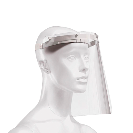 Máscara Protetora Facial Resistente Acrílico Face Shield - Bomplasti