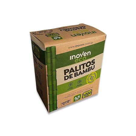 Sachê Palito Dental  Bambu c/1000 - Inoven Eco