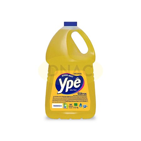 Detergente Neutro 5 L - Ypê - Caixa com 04 Galões