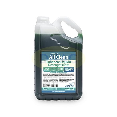 Sabonete Líquido All Clean Desengraxante 5 L - Audax