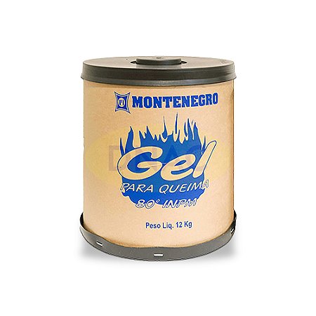 Álcool 80° Gel Barrica 12 Kg - Montenegro