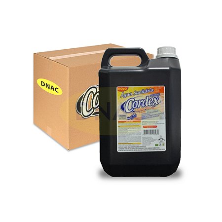 Água Sanitária 5 L - Cordex - Caixa com 04 Galões