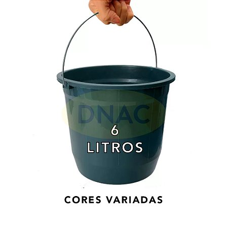 Balde Plástico 06 L