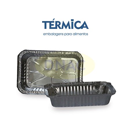 Bandeja de Alumínio 700 ml T-131 - Térmica - Com 100 Unidades