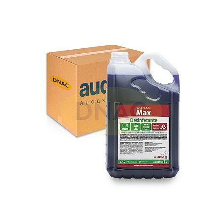 Desinfetante Max 5 L - Audax - Floral - Caixa com 02 Galões
