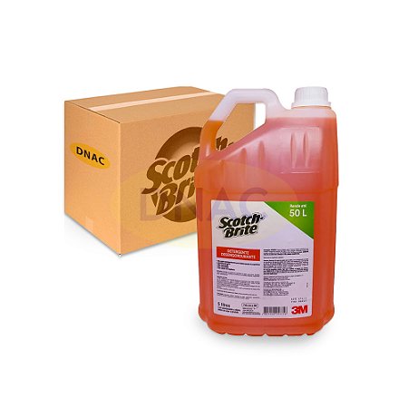 Detergente Desengordurante 5 L - Scotch-Brite 3M - Caixa com 02 Galões