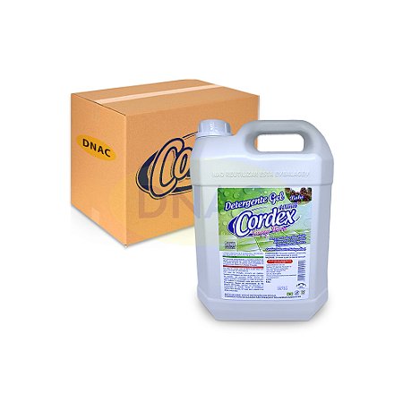 Detergente Gel 5 L - Pinho - Cordex - Caixa com 04 Galões
