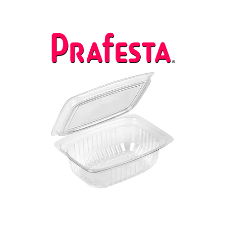 Forma P 88 - 250 ml Retangular Tampa Articulada Com 150 Unidades - Prafesta