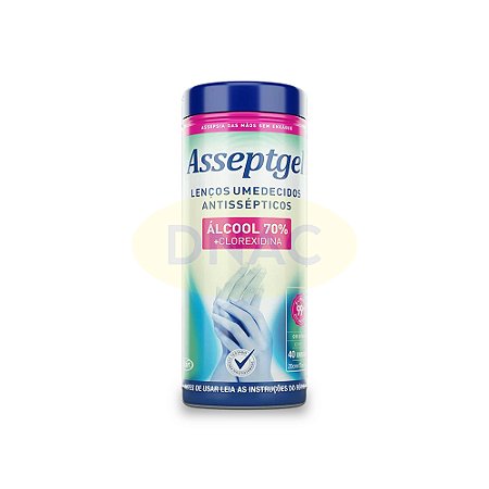 Lenço Umedecido Asseptgel c/ 40 un - Start