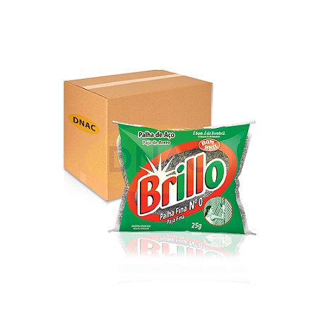 Palha de Aço Nº 0 Brillo - Bombril - Fardo com 20 Un