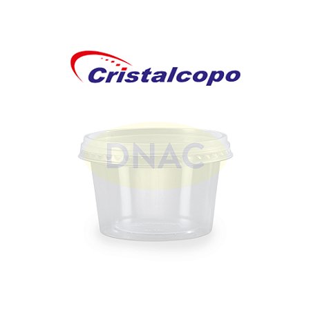 Pote Redondo com Tampa (PP) - Com 25 Un - Cristalcopo