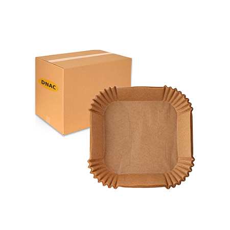 Papel para Air Fryer Quadrado - Caixa com 24 pacotes - Inoven