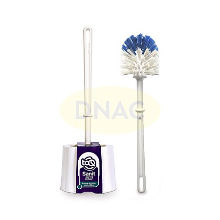 Vassoura / Escova p/Vaso Sanitário (Nylon) com Depósito - Sanit Plus