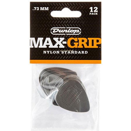 Palheta Dunlop 449P073 Nylon Max-Grip Standard 0.73mm - 12 Unidades