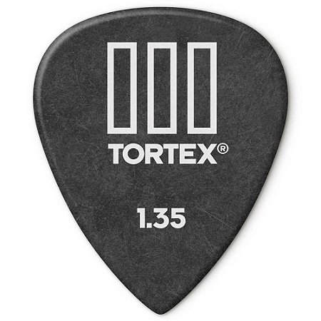 Palheta Dunlop 462-135 Tortex III 1.35mm Preta - unidade