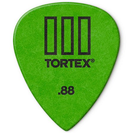 Palheta Dunlop 462-088 Tortex III 0.88mm Verde - unidade