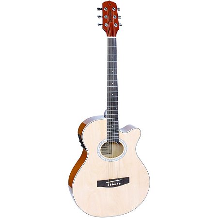 Violão Giannini Performance GSF-1D CEQ NG Aço Natural Gloss Cutaway Eletroacústico