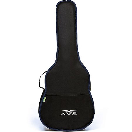 Bag p/ Violão Folk AVS Simples 2 Alças Preto