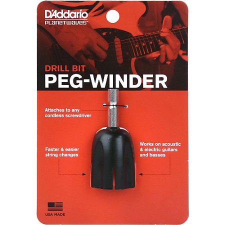 Encordoador D'Addario PW-DBPW-01 Drill Bit Peg-Winder - p/ parafusadeira