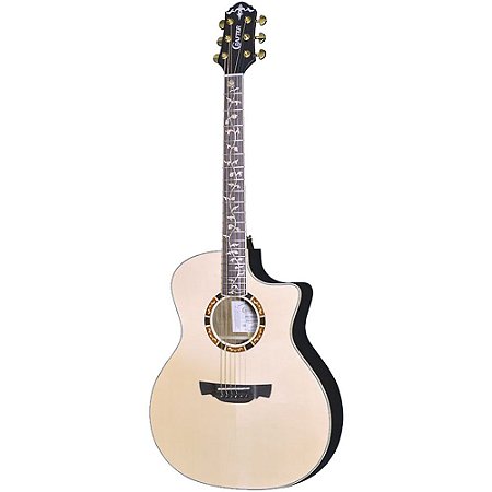 Violão Crafter STG G-27ce Solid Spruce Natural Gloss Grand Auditorium Cutaway - Eq DS-2 Pro c/ Mic