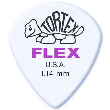 Palheta Dunlop 468P114 Tortex Flex Jazz III 1.14mm - 12 unidades