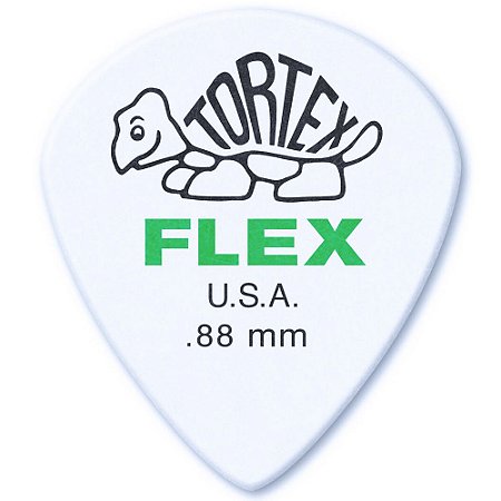 Palheta Dunlop 468P088 Tortex Flex Jazz III 0.88mm - 12 unidades