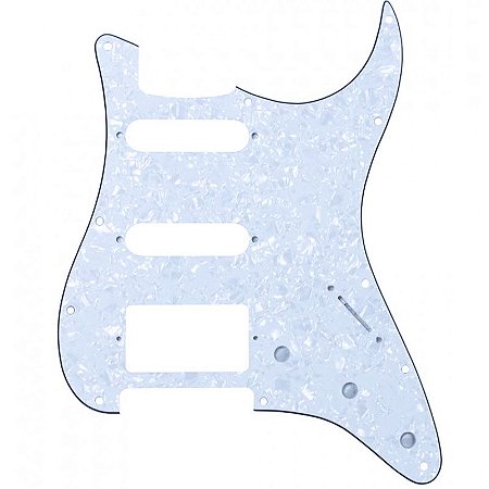 Escudo para Guitarra Strato HSS 3 Camadas Perolado Dolphin 2351