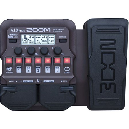Pedaleira Zoom A1X Four para Instrumentos Acústicos - com pedal de expressão