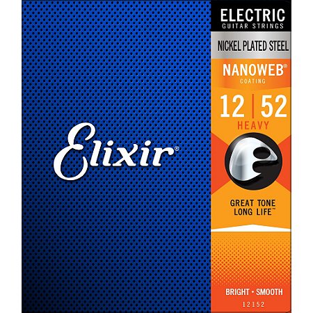 Encordoamento Guitarra Elixir 012-052 Nanoweb Heavy 12152
