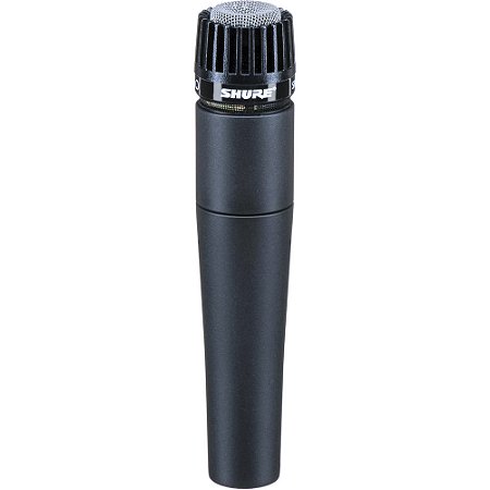 Microfone Shure SM57-LC Dinâmico Cardioide para instrumentos amplificados e acústicos