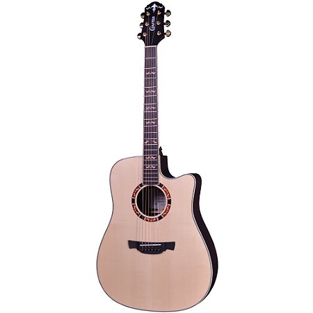 Violão Crafter STG D-20ce PRO+ Solid Spruce Rosewood B/S Dreadnought Cutaway - Eq DS-2 Pro+ c/ Mic - c/ bag