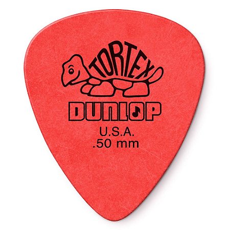 Palheta Dunlop 418-.50 Tortex Standard 0.50mm Vermelha - Unidade