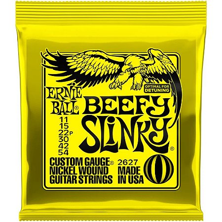 Encordoamento Guitarra Ernie Ball 2627 011-054 Beefy Slinky