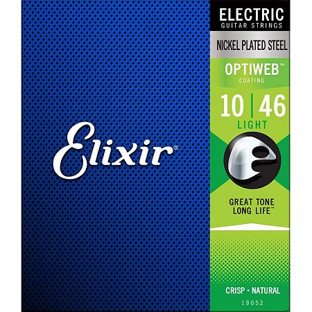 Encordoamento Guitarra Elixir 010-046 Optiweb Light 19052