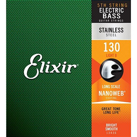 Corda 5a Si Baixo Elixir 130L Nanoweb Long Scale 15430