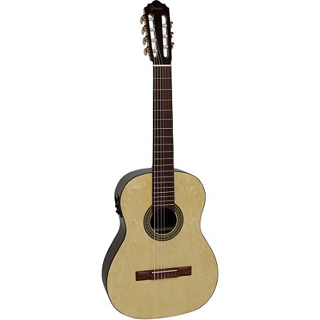 Violão Giannini NW1-7 IMBU EQ NS Nylon 7 Cordas Imbuia Tampo Sólido Eletroacústico - Série Brasil