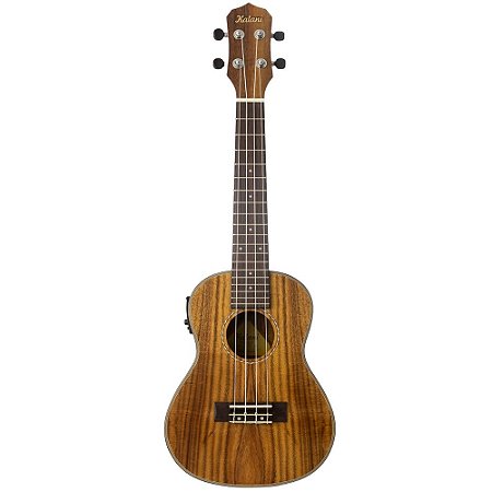 Ukulele Kalani Kayke Concerto Koa Eletroacústico com Bag KAL 330 CK EQ