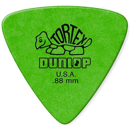 Palheta Dunlop 431R088 Tortex Triangle 0.88mm Verde - 72 unidades