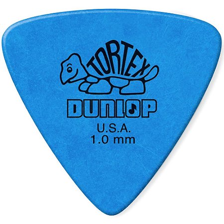 Palheta Dunlop 431-100 Tortex Triangle 1.0mm Azul - unidade