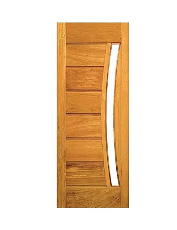 Porta Pavuna com Visor - Madeira Maciça - Angelim