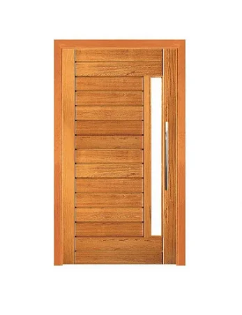Porta Pivotante Contemporânea- Madeira Maciça - Angelim