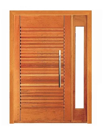Porta Pivotante Buritis Com Visor - Madeira Maciça - Angelim