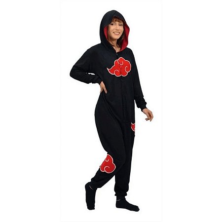 Pijama Akatsuki Kigurumi Anime Naruto - Melancia Presentes